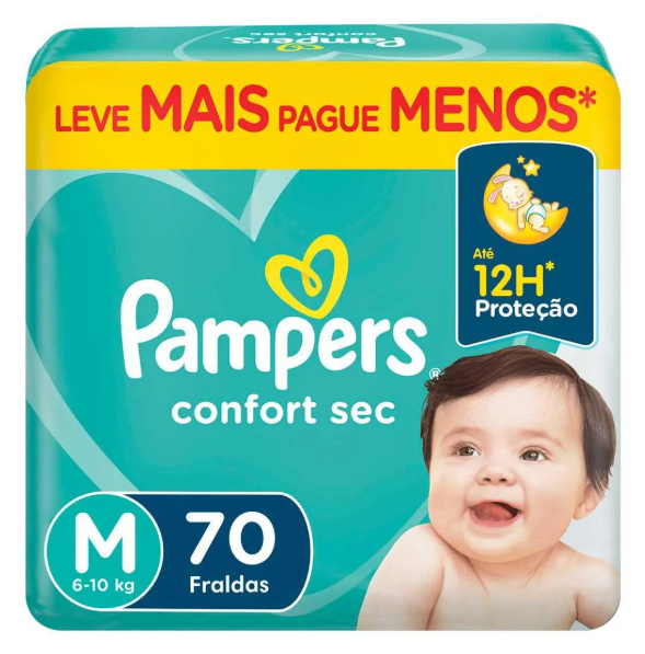 Fralda Pampers Confort Sec